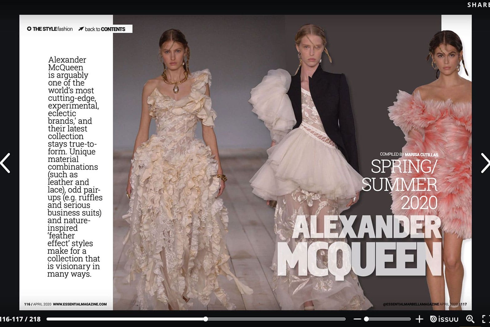 Alexander McQueen Spring 2020